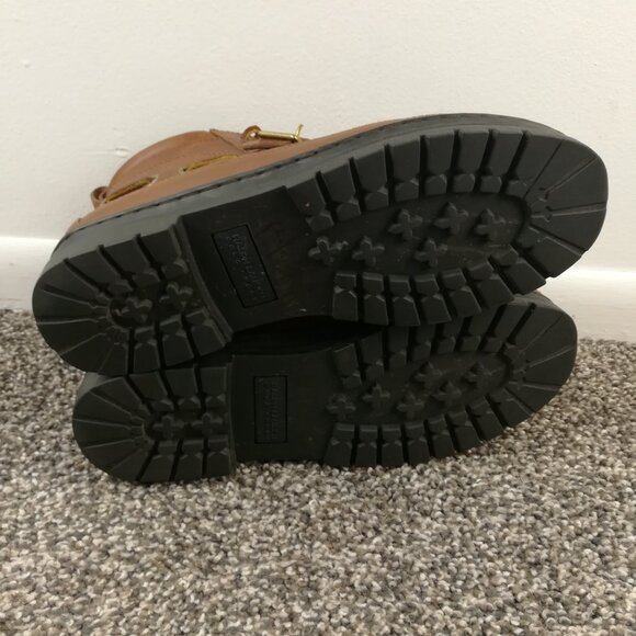 Polo Ralph Lauren Sport Leather Ankle Hiking Boots Buckle Lace Up Mens 8.5 B - Picture 9 of 9